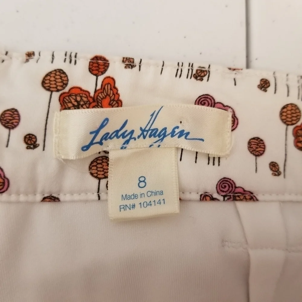 LADY Hagan 8 Golf Skirt Back Zip Graphic Print‎ Short lining